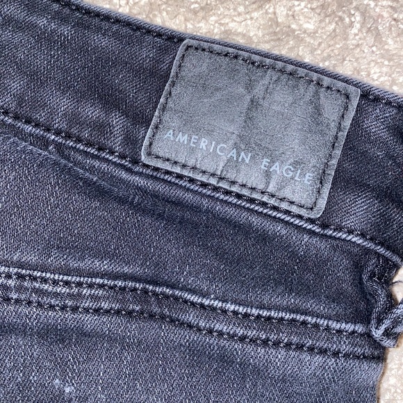 (🦅) A.E.O. : Black, Ne(x)t Level Stretch, Hi-Rise Jeggings. (8 LONG) - Picture 8 of 9